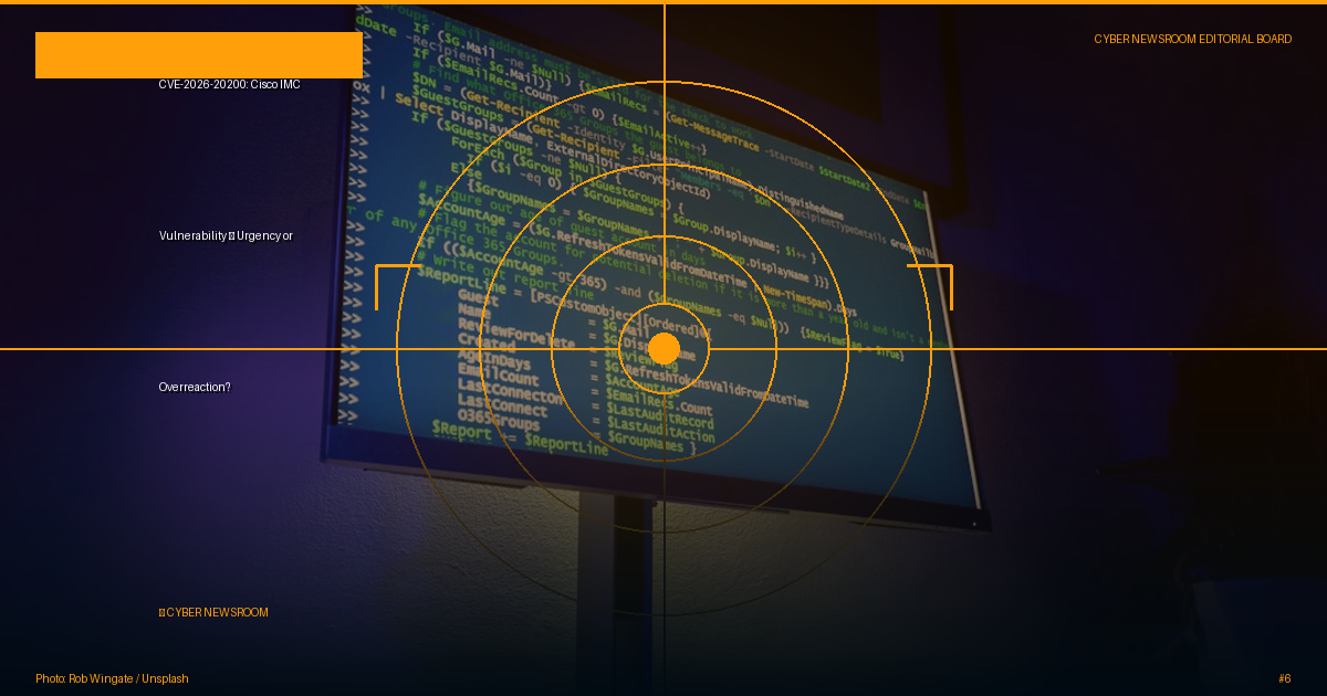 CVE-2026-20200: Cisco IMC Vulnerability — Urgency or Overreaction?