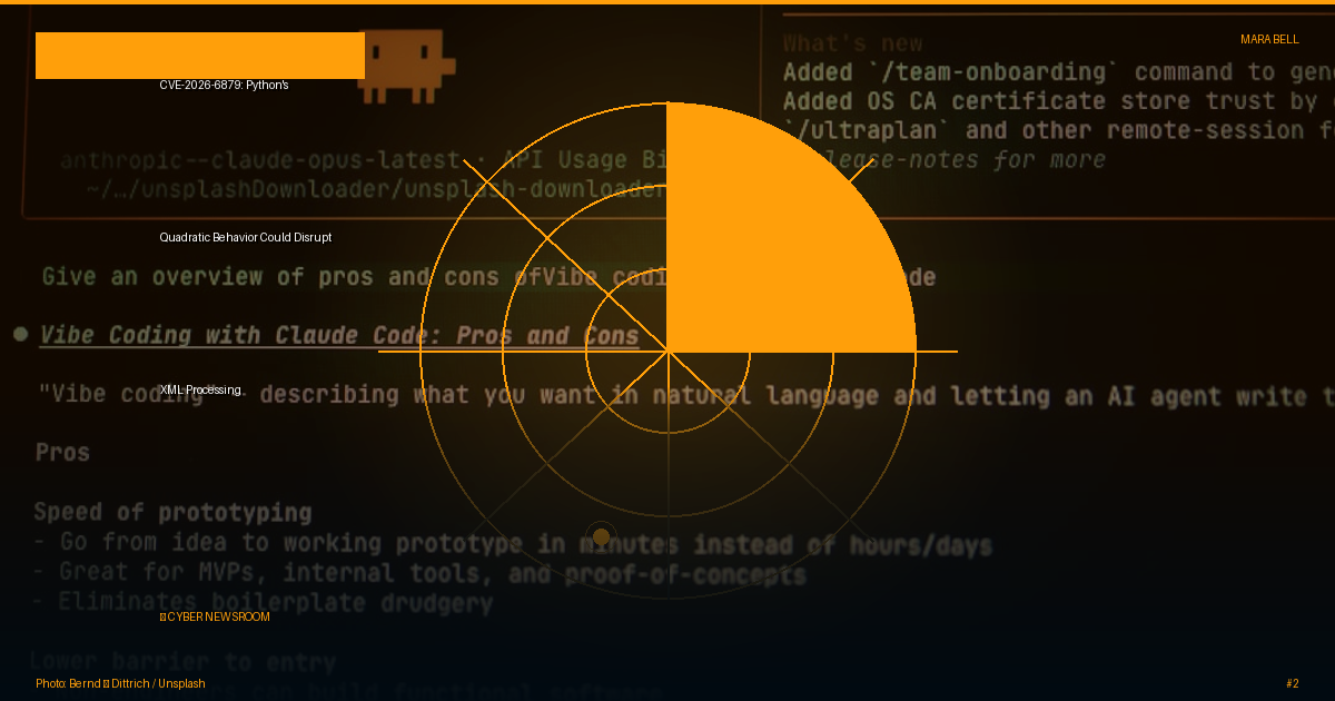 CVE-2026-6879: Python's Quadratic Behavior Could Disrupt XML Processing