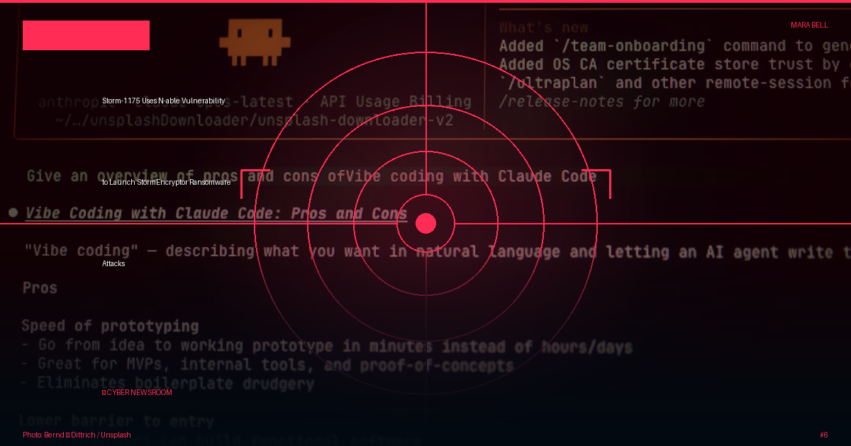 Storm-1175 Uses N-able Vulnerability to Launch StormEncryptor Ransomware Attacks