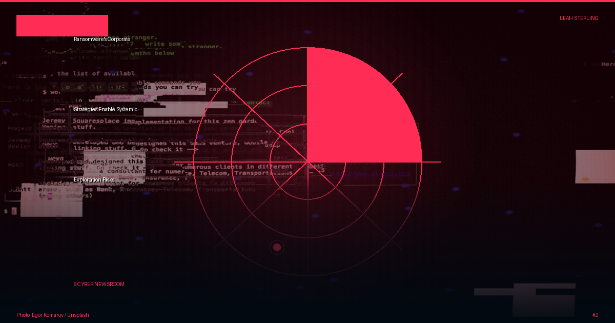 Ransomware's Corporate Strategies Enable Systemic Exploitation Risks