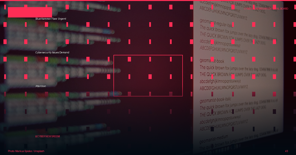 The BlueHammer Flaw: Urgent Cybersecurity Concerns Explored