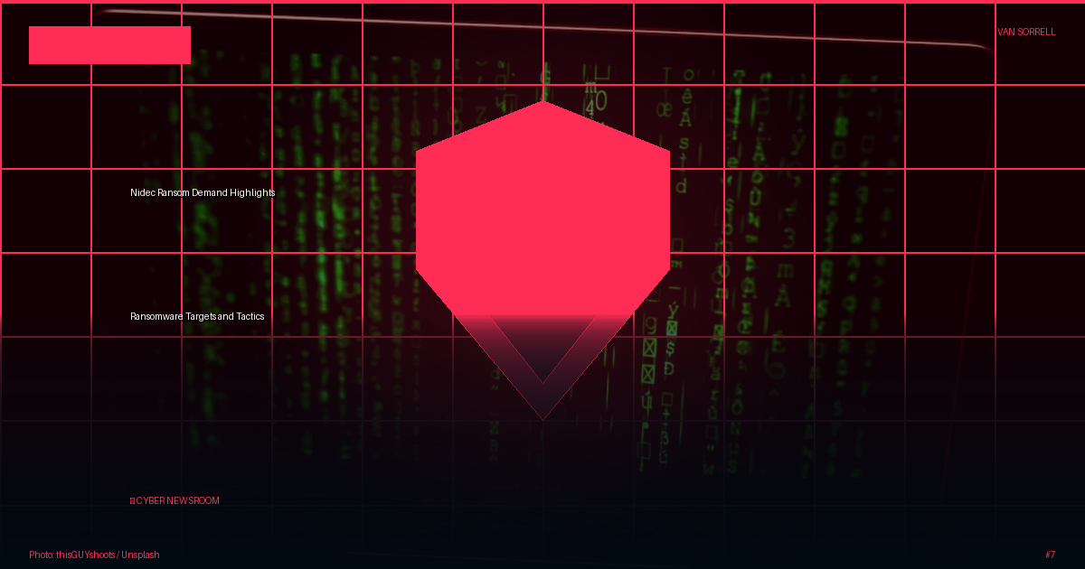 Nidec Ransom Demand Highlights Ransomware Targets and Tactics