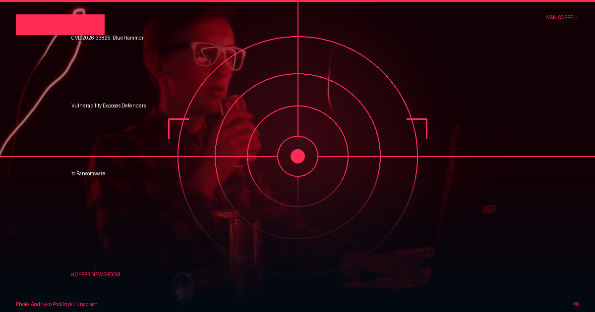 CVE-2026-33825: BlueHammer Vulnerability Exposes Defenders to Ransomware
