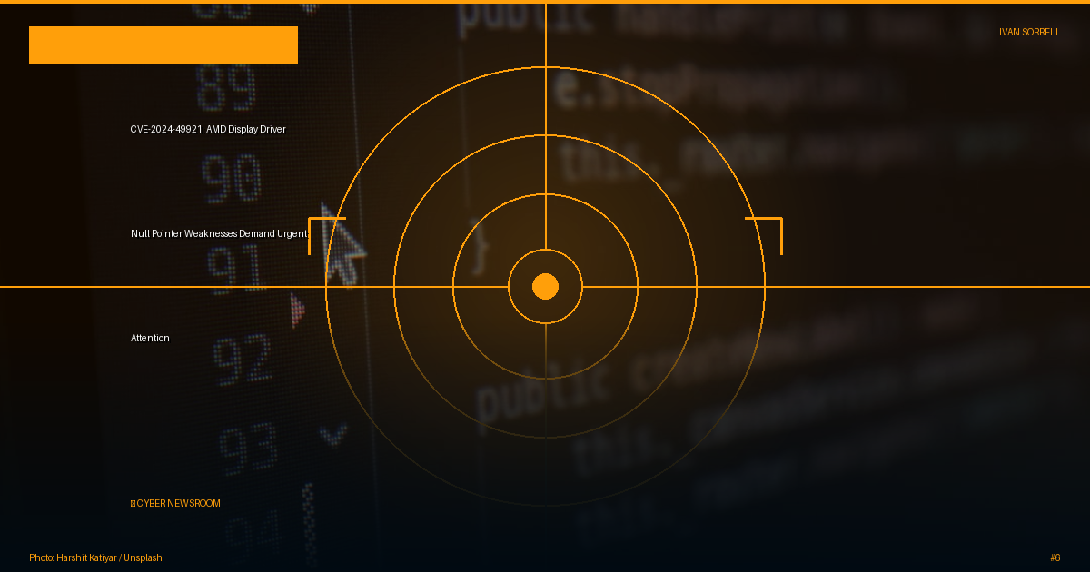 CVE-2024-49921: AMD Display Driver Null Pointer Weaknesses Demand Urgent Attention