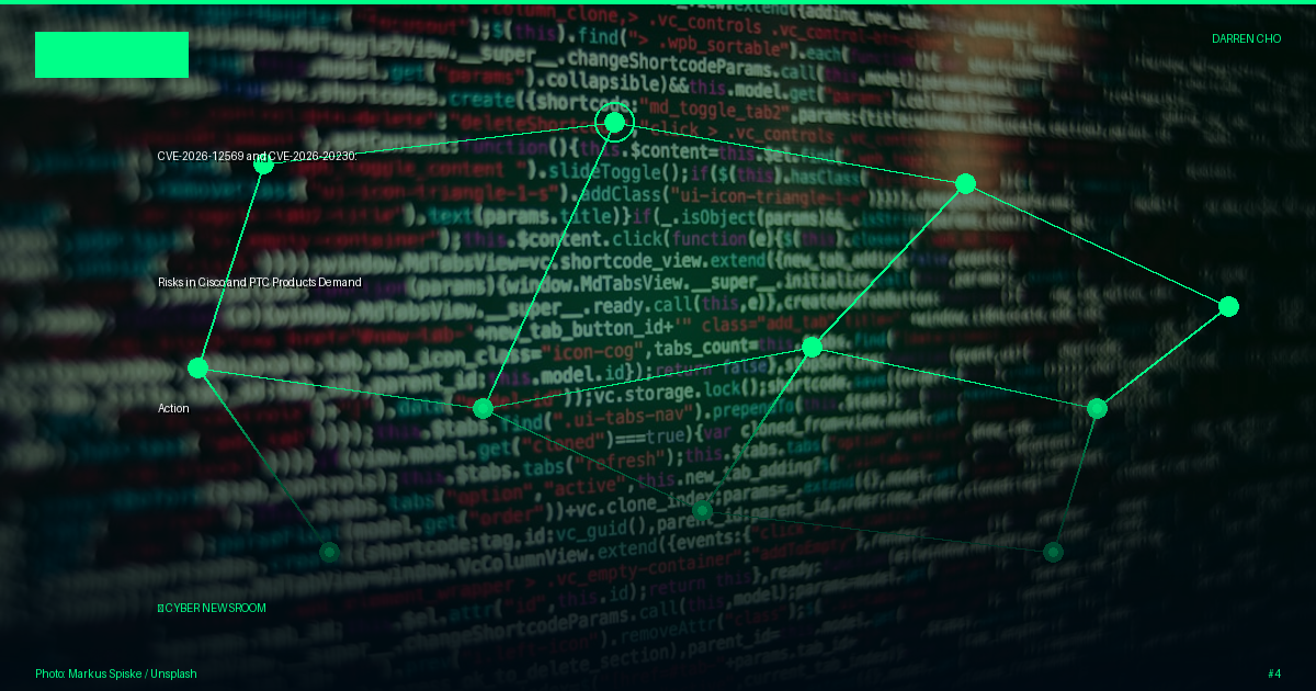 CVE-2026-12569 and CVE-2026-20230: Risks in Cisco and PTC Products Demand Action