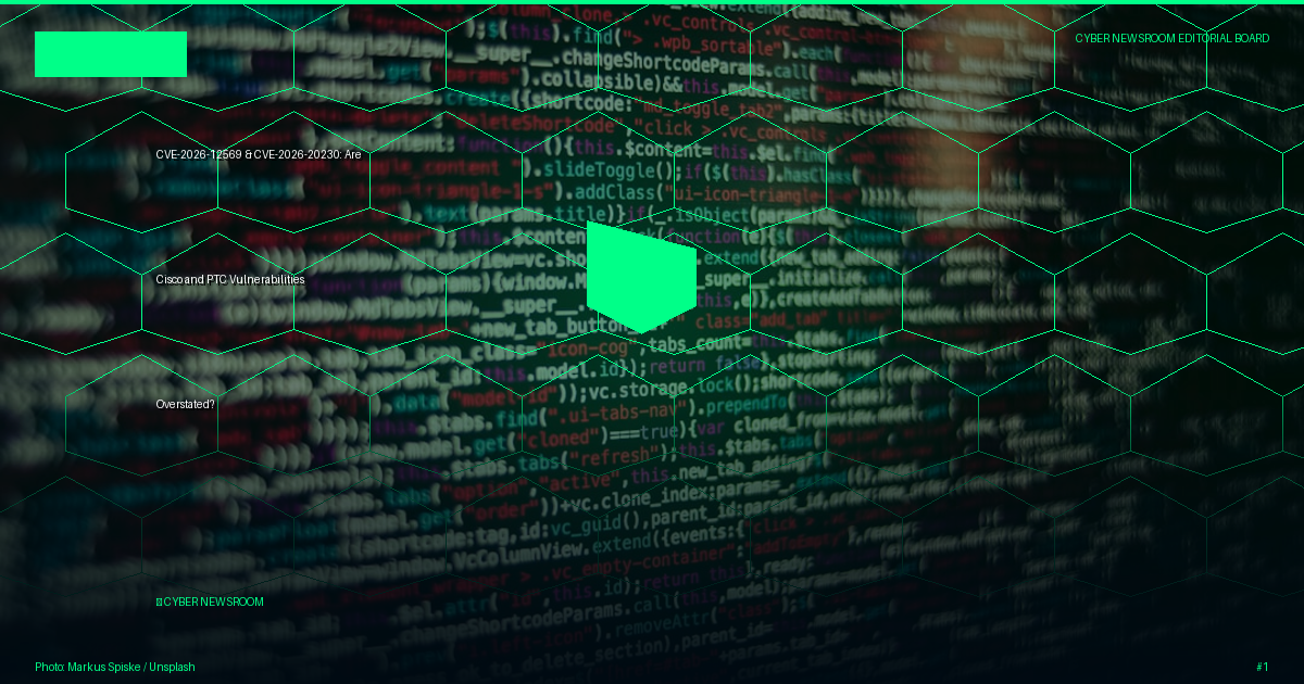 CVE-2026-12569 & CVE-2026-20230: Are Cisco and PTC Vulnerabilities Overstated?