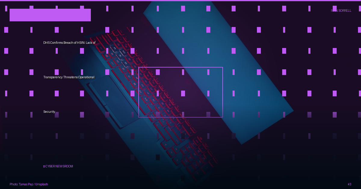DHS Confirms Breach of HSIN: Lack of Transparency Threatens Operational Security