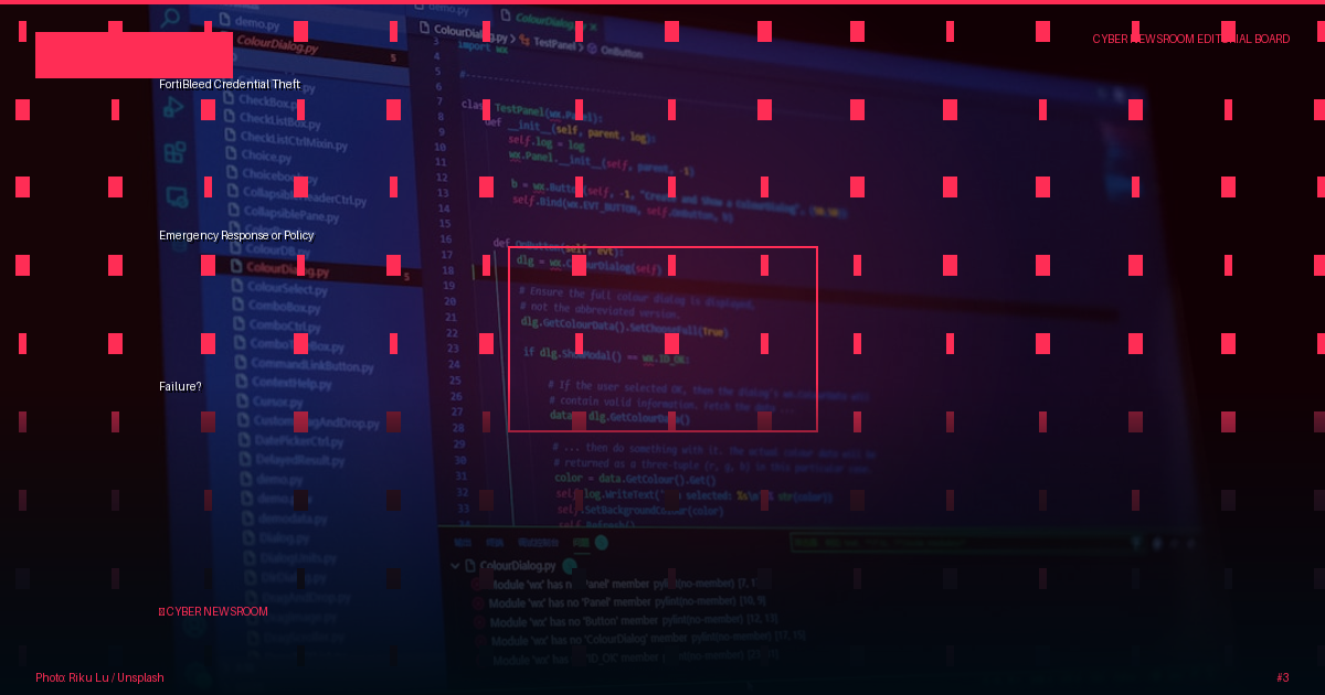 FortiBleed Credential Theft: Emergency Response or Policy Failure?
