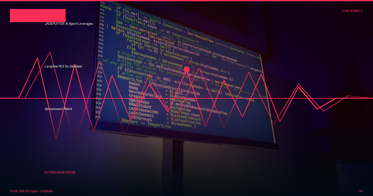 JADEPUFFER: AI Agent Leverages Langflow RCE for Database Ransomware Attack