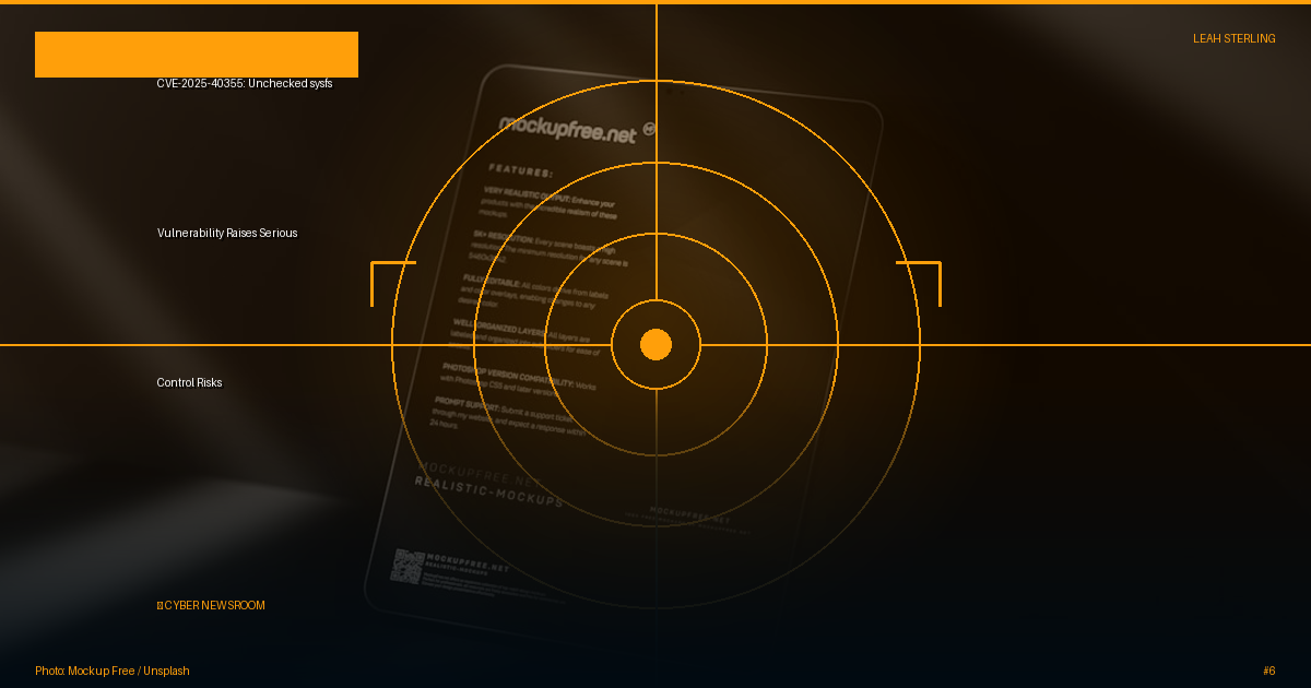 CVE-2025-40355: Unchecked sysfs Vulnerability Raises Serious Control Risks