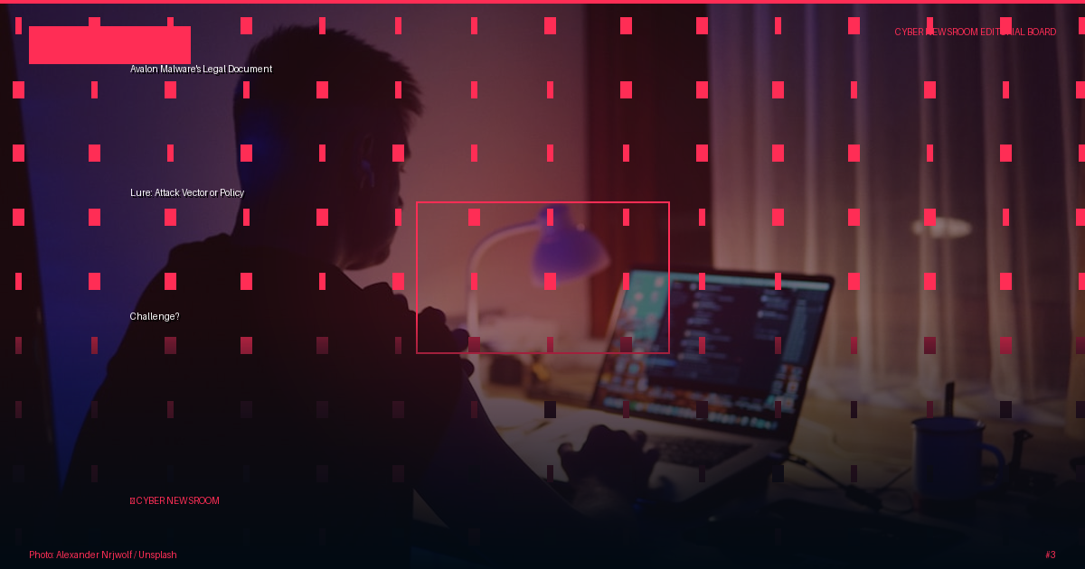 Avalon Malware's Legal Document Lure: Attack Vector or Policy Challenge?