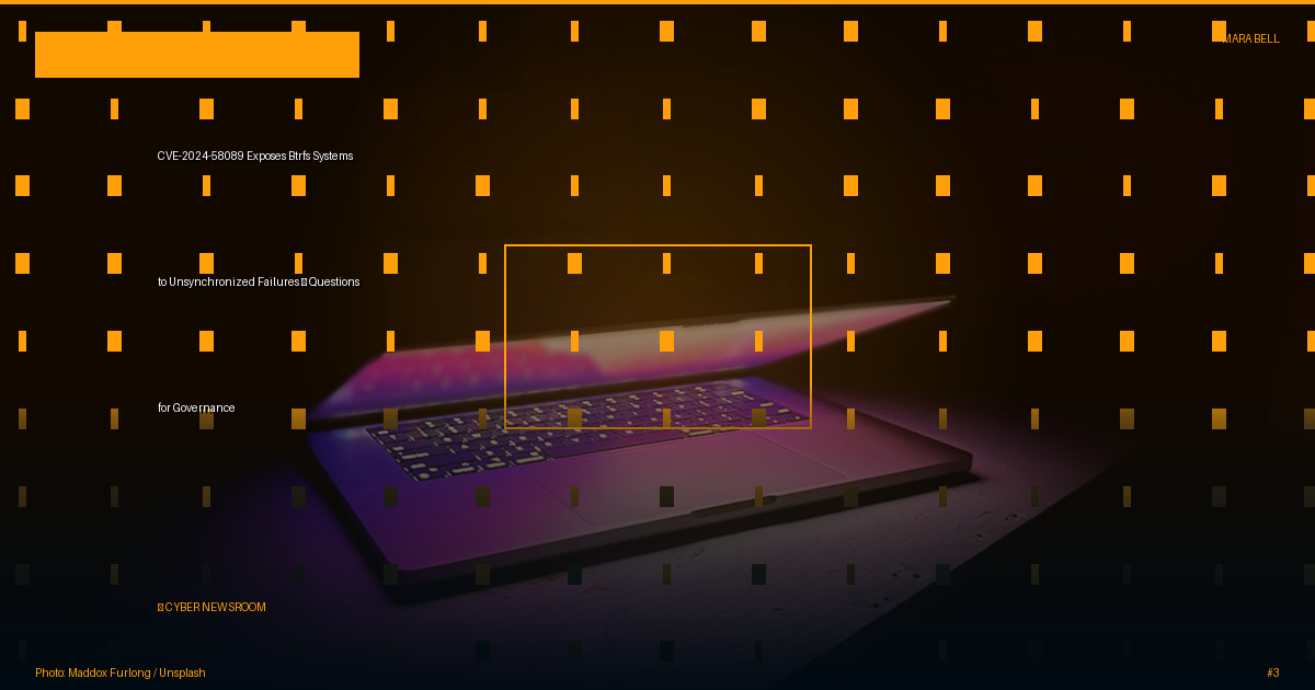 CVE-2024-58089 Exposes Btrfs Systems to Unsynchronized Failures — Questions for Governance