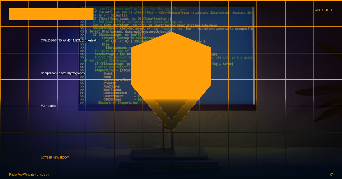 CVE-2026-6330: ARM64 NEON Ciphertext Comparison Leaves Cryptography Vulnerable