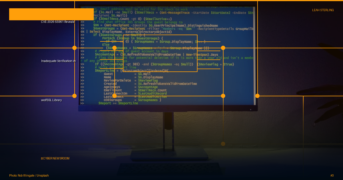 CVE-2026-55961 Reveals Inadequate Verification in wolfSSL Library