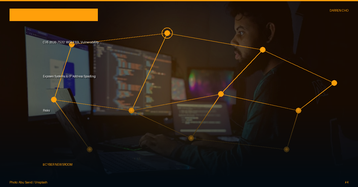CVE-2026-7532: WOLFSSL Vulnerability Exposes Systems to IP Address Spoofing Risks