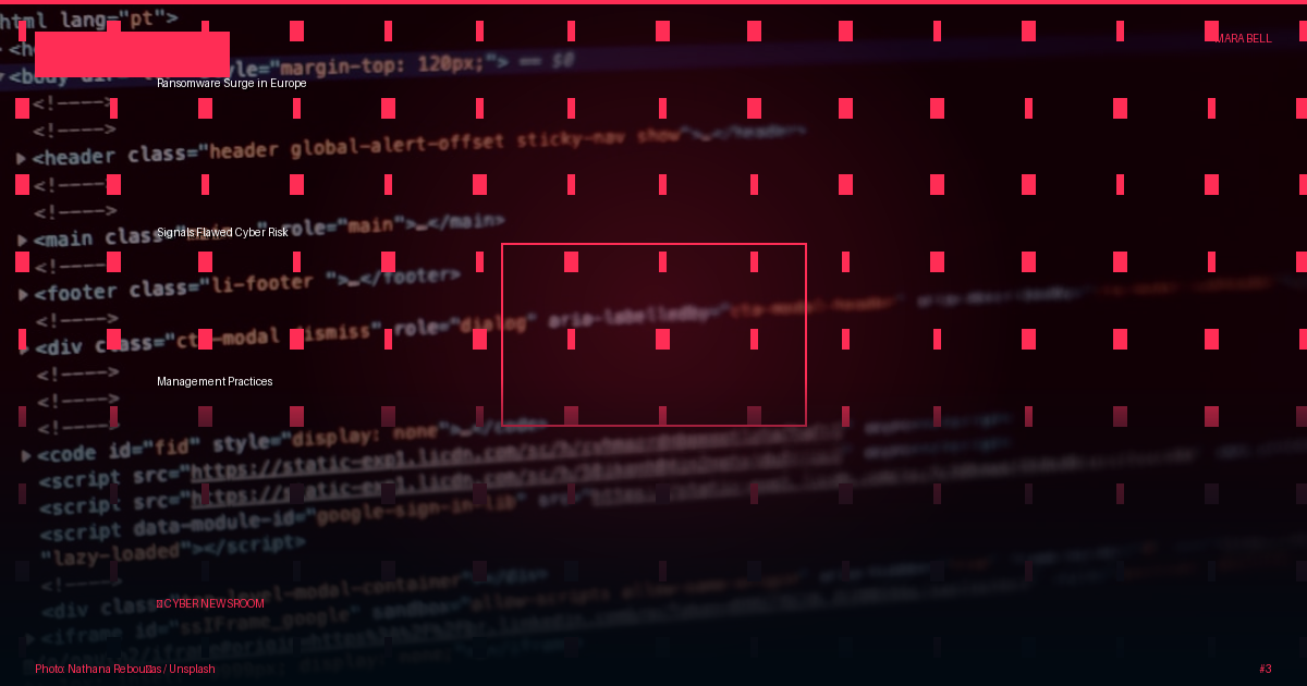 Ransomware Surge in Europe Signals Flawed Cyber Risk Management Practices