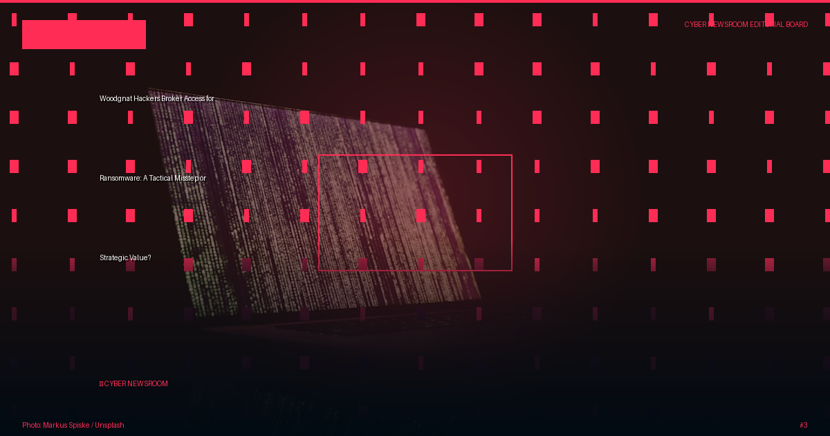 Woodgnat Hackers Broker Access for Ransomware: A Tactical Misstep or Strategic Value?