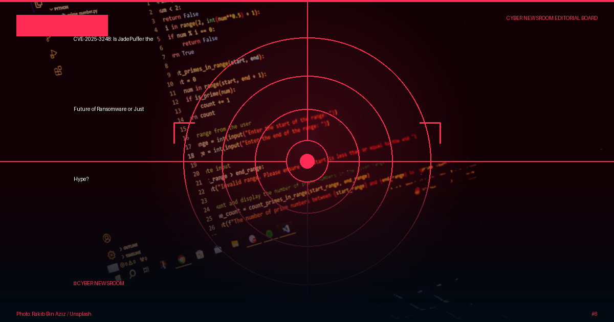 CVE-2025-3248: Is JadePuffer the Future of Ransomware or Just Hype?