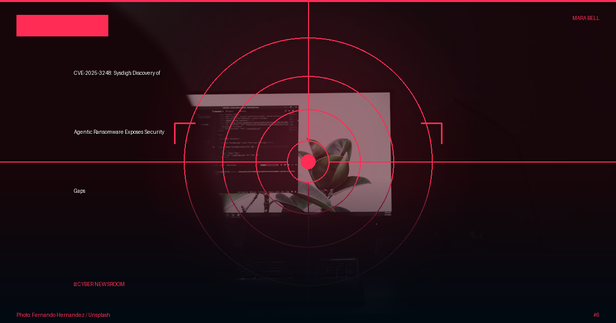 CVE-2025-3248: Sysdig's Discovery of Agentic Ransomware Exposes Security Gaps
