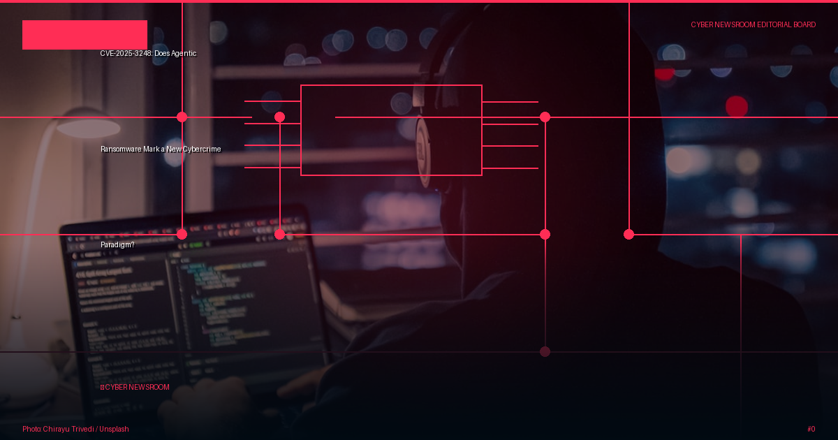 CVE-2025-3248: Does Agentic Ransomware Mark a New Cybercrime Paradigm?