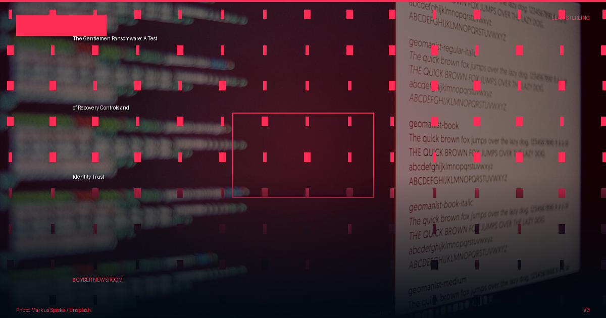 The Gentlemen Ransomware: A Test of Recovery Controls and Identity Trust