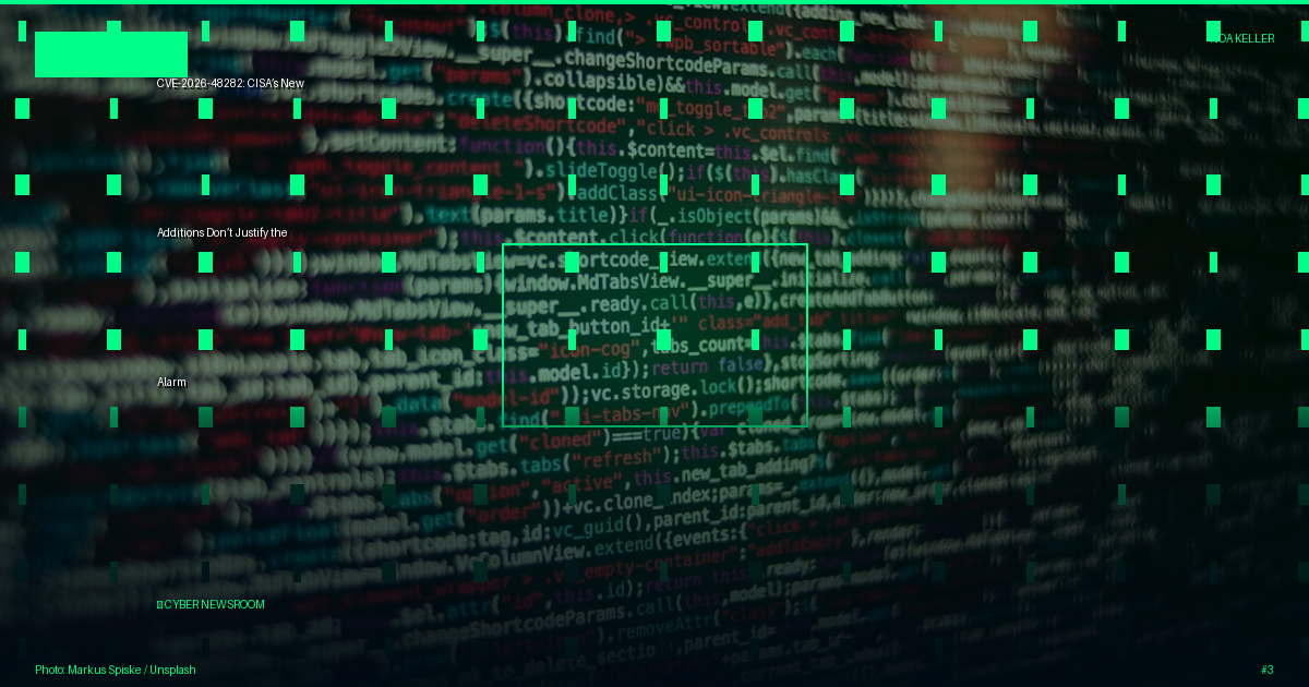CVE-2026-48282: CISA’s New Additions Don’t Justify the Alarm