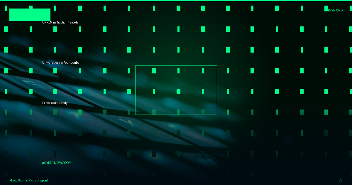 UNK_MassTraction Targets Universities via Roundcube Exploits – Be Ready