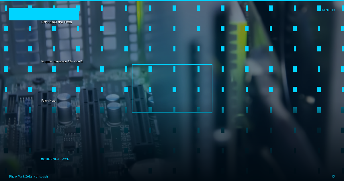 Ubiquiti's Critical Flaws Require Immediate Attention — Patch Now