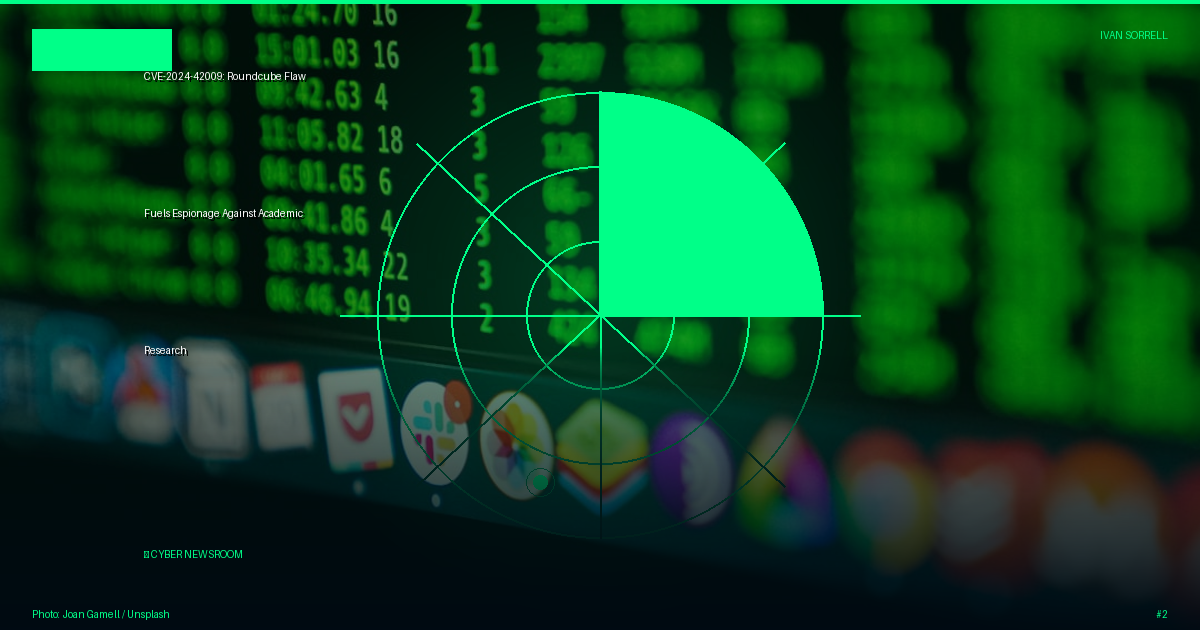 CVE-2024-42009: Roundcube Flaw Fuels Espionage Against Academic Research