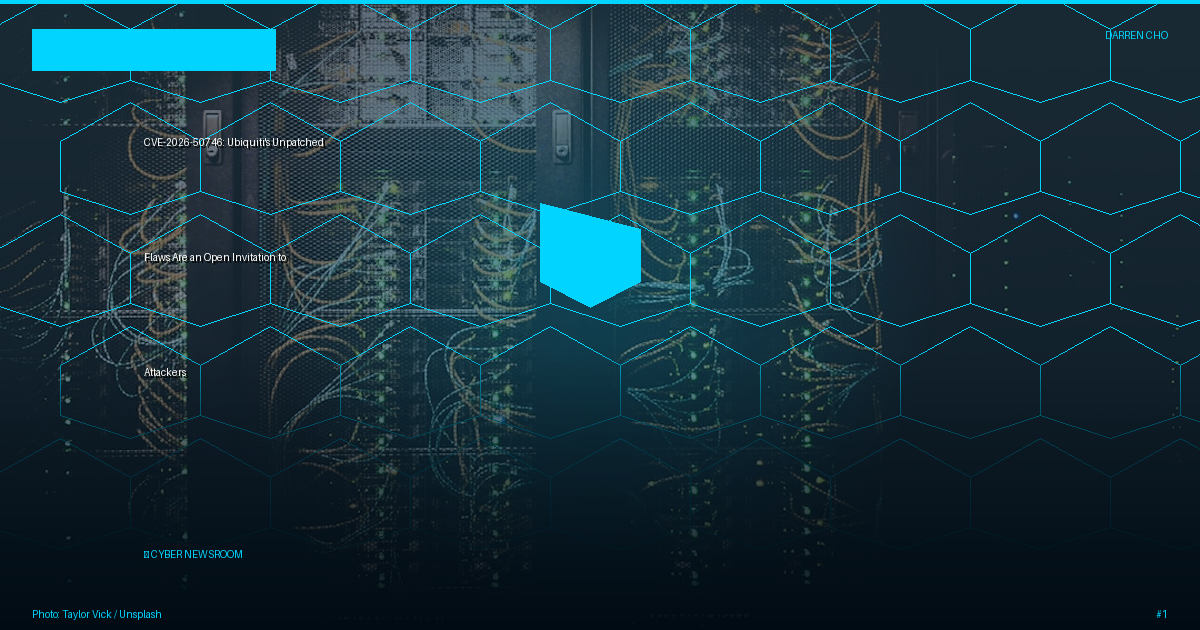 CVE-2026-50746: Ubiquiti's Unpatched Flaws Are an Open Invitation to Attackers
