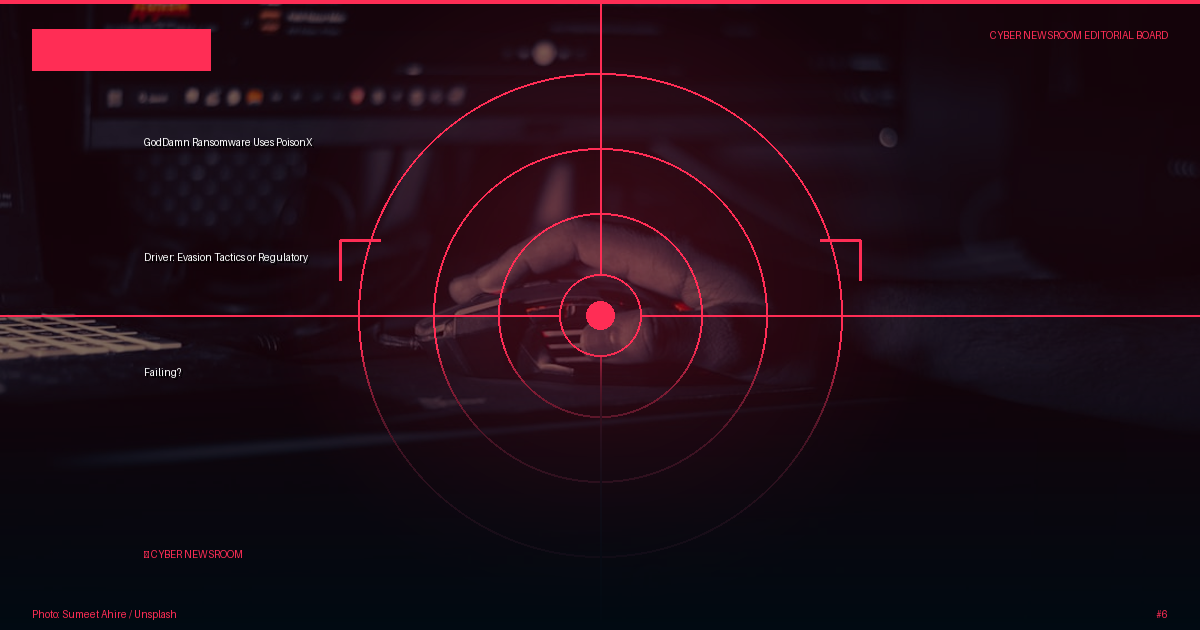 GodDamn Ransomware Uses PoisonX Driver: Evasion Tactics or Regulatory Failing?