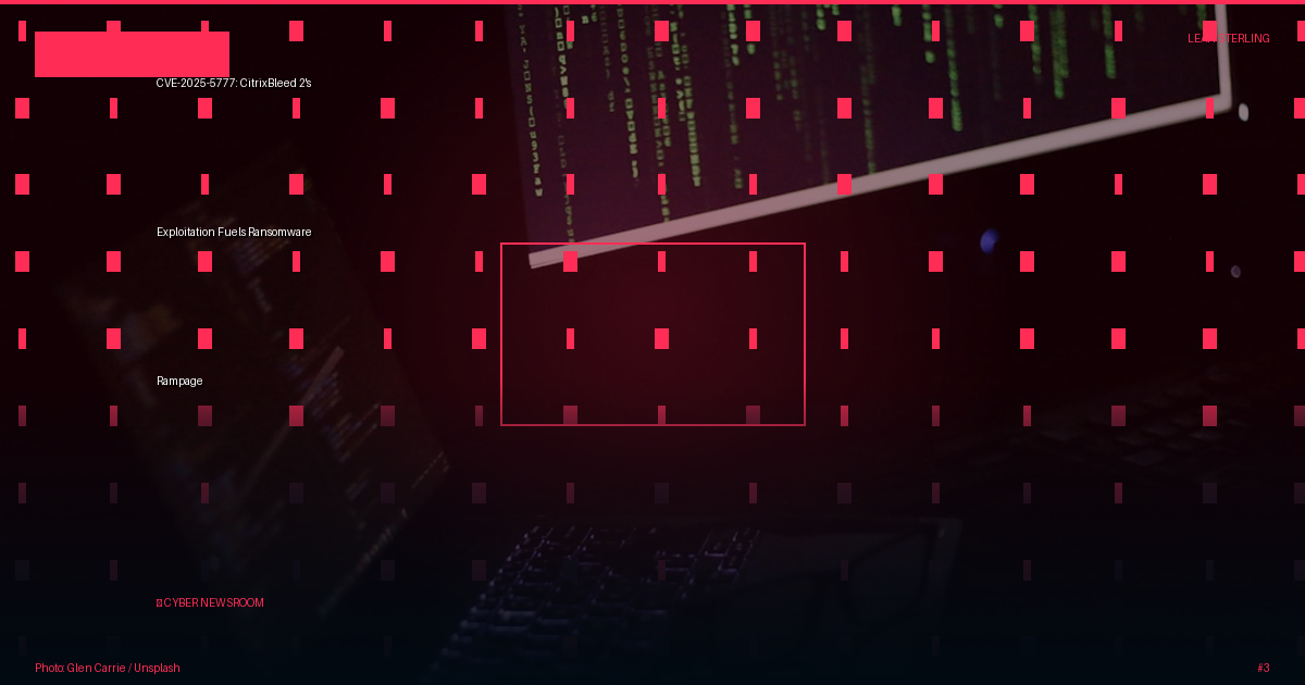 CVE-2025-5777: CitrixBleed 2's Exploitation Fuels Ransomware Rampage