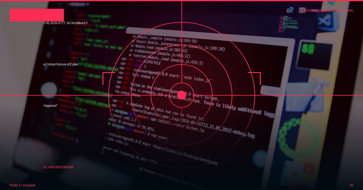CVE-2025-5777: Is CitrixBleed 2 a Critical Failure of Cyber Hygiene?