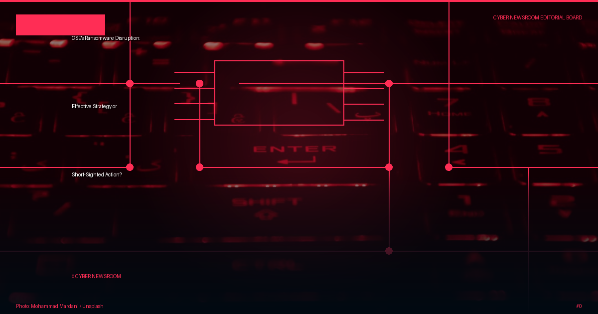 CSE's Ransomware Disruption: Effective Strategy or Short-Sighted Action?