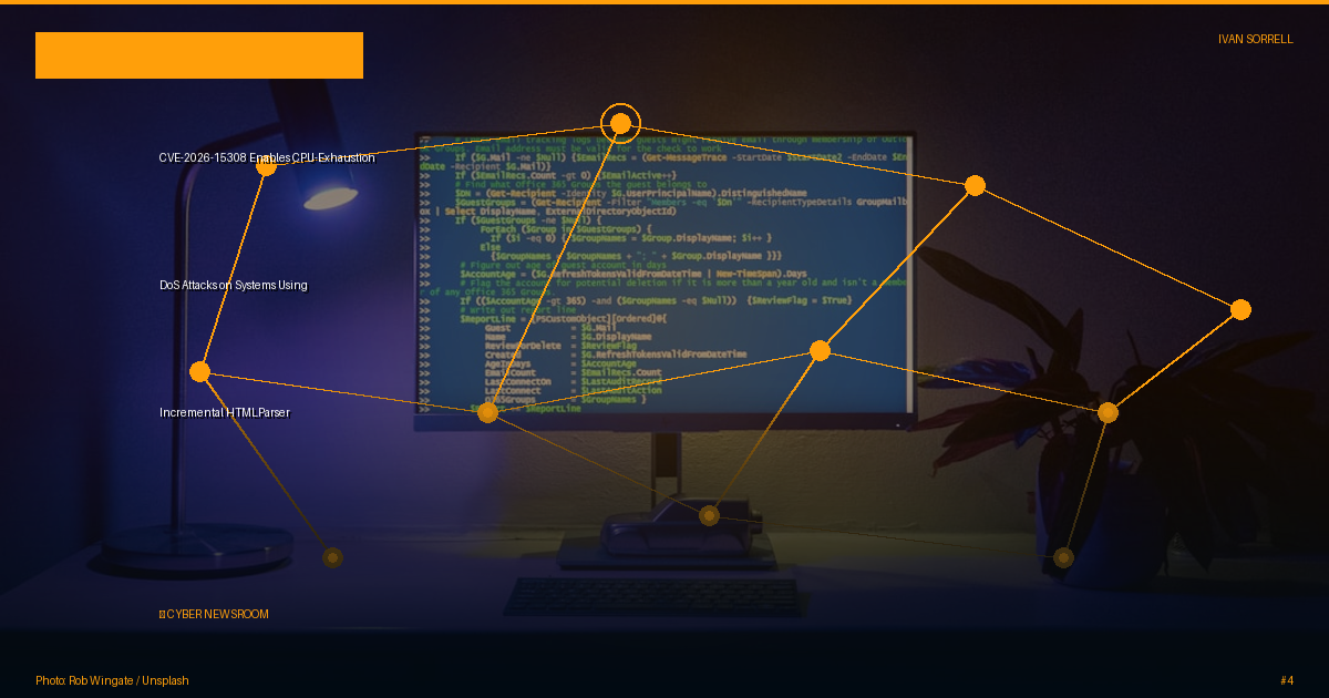 CVE-2026-15308 Enables CPU-Exhaustion DoS Attacks on Systems Using Incremental HTMLParser