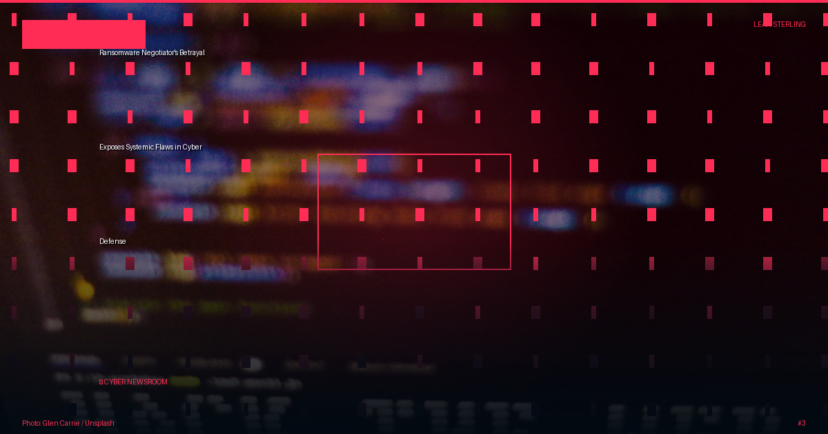 Ransomware Negotiator's Betrayal Exposes Systemic Flaws in Cyber Defense