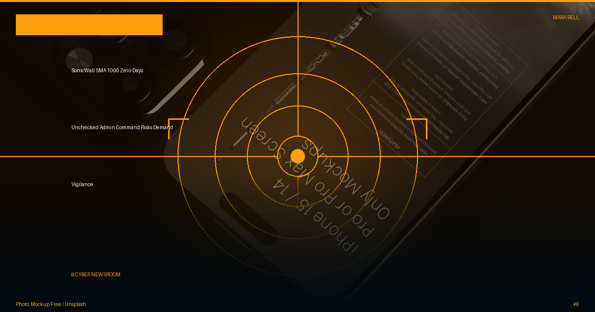 SonicWall SMA 1000 Zero-Days: Unchecked Admin Command Risks Demand Vigilance