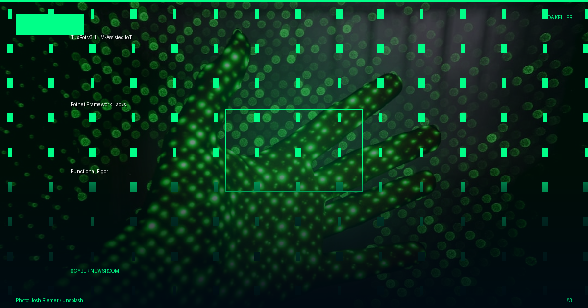 TuxBot v3: LLM-Assisted IoT Botnet Framework Lacks Functional Rigor