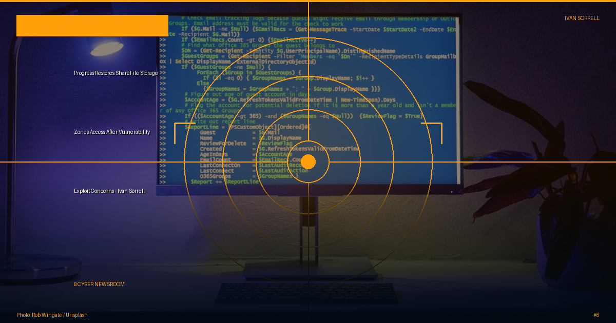 Progress Restores ShareFile Storage Zones Access After Vulnerability Exploit Concerns - Ivan Sorrell