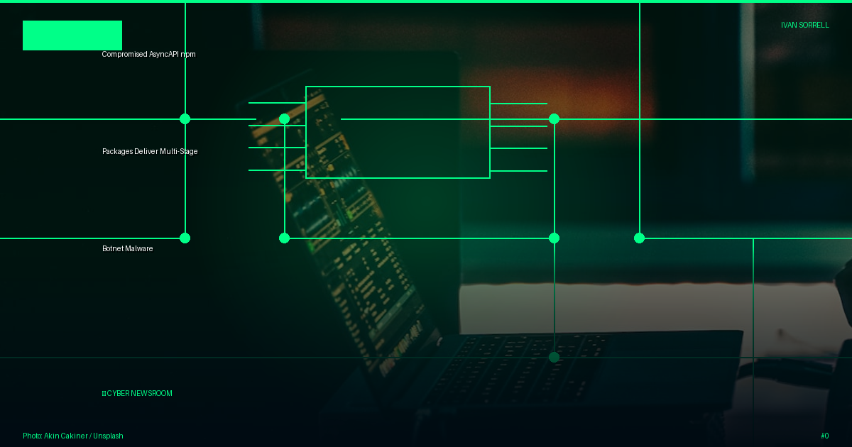 Compromised AsyncAPI npm Packages Deliver Multi-Stage Botnet Malware