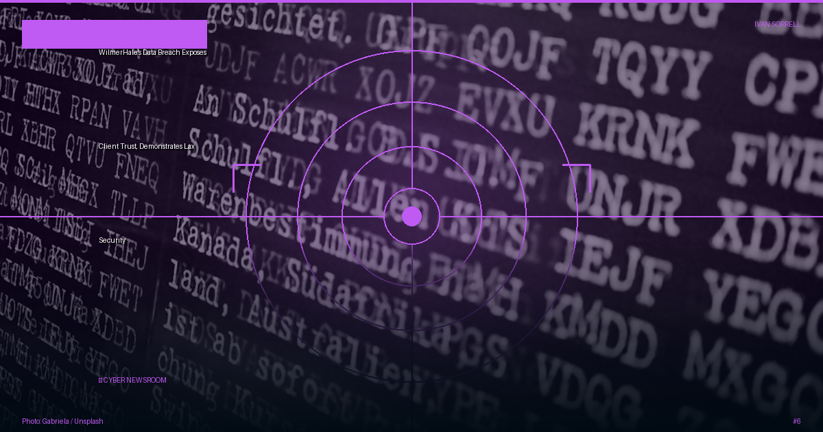 WilmerHale's Data Breach Exposes Client Trust, Demonstrates Lax Security