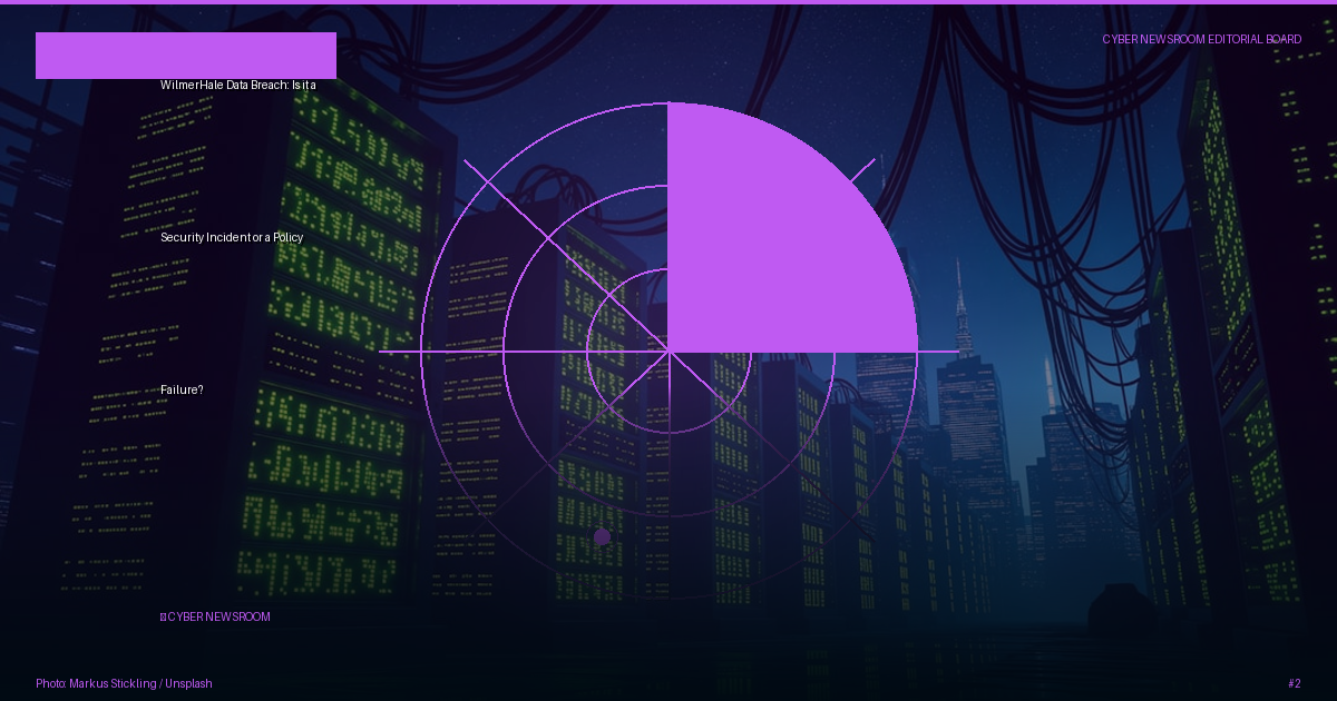 WilmerHale Data Breach: Is it a Security Incident or a Policy Failure?