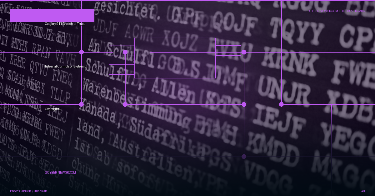 Calgary 911 Breach of Trust: Internal Controls or Systemic Oversight?