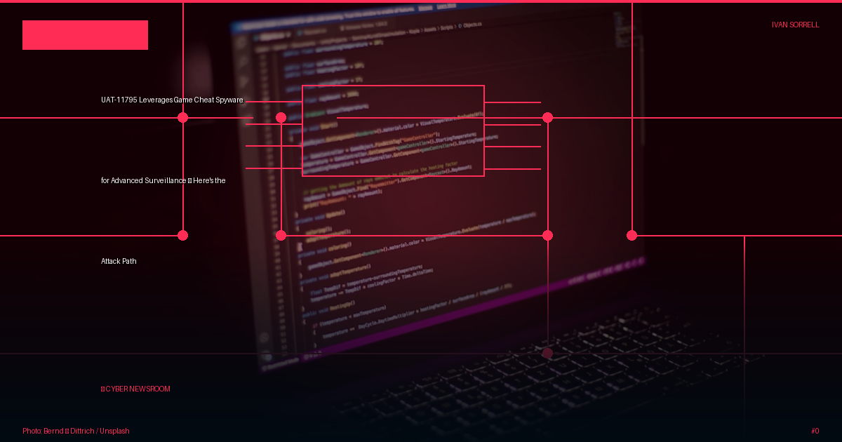 UAT-11795 Leverages Game Cheat Spyware for Advanced Surveillance — Here's the Attack Path