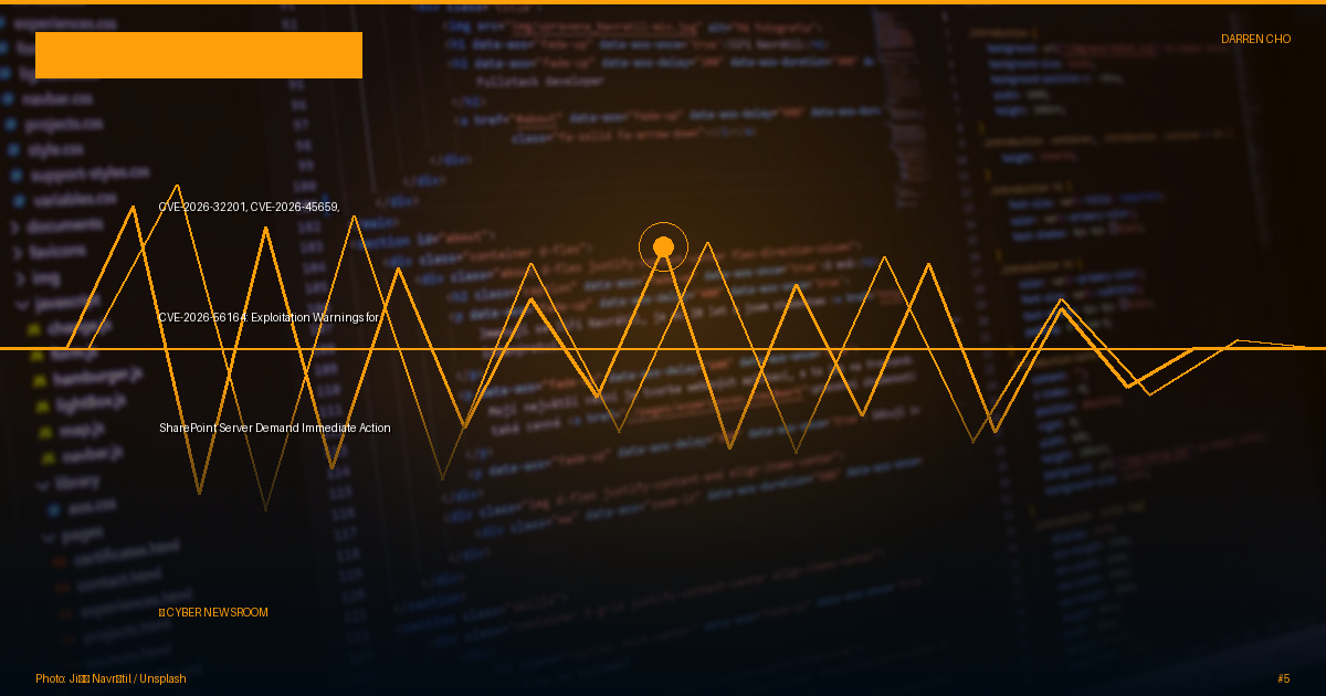CVE-2026-32201, CVE-2026-45659, CVE-2026-56164: Exploitation Warnings for SharePoint Server Demand Immediate Action