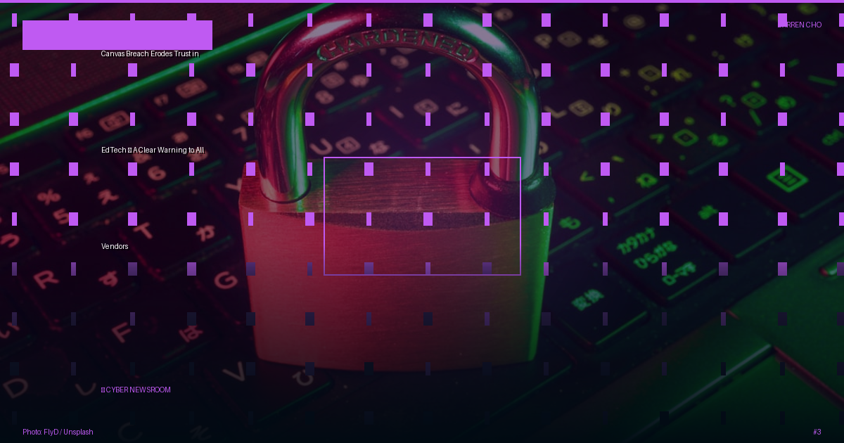 Canvas Breach Erodes Trust in EdTech — A Clear Warning to All Vendors
