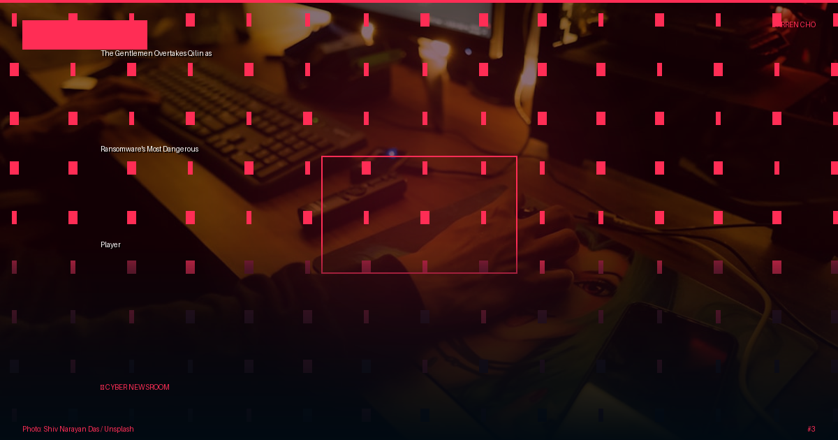 The Gentlemen Overtakes Qilin as Ransomware's Most Dangerous Player