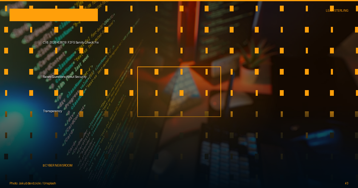 CVE-2026-63819: F2FS Sanity Check Fix Raises Questions About Security Transparency