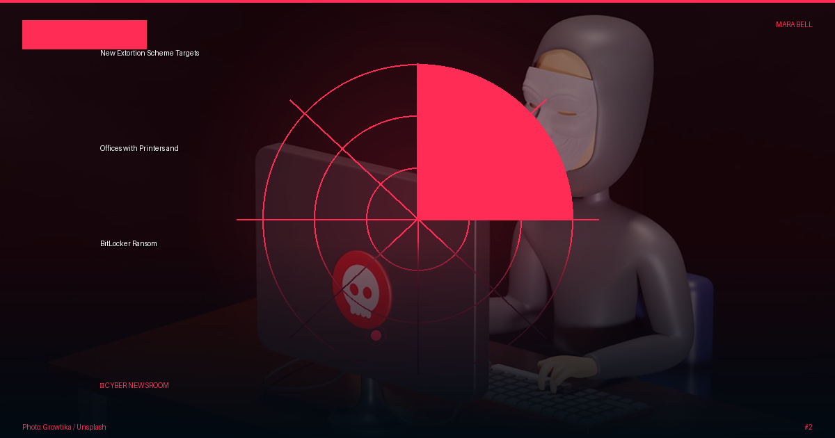 New Extortion Scheme Targets Offices with Printers and BitLocker Ransom