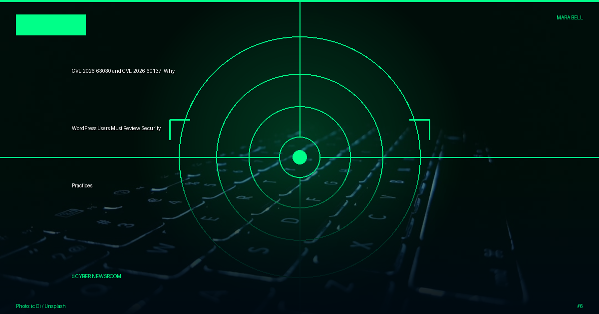 CVE-2026-63030 and CVE-2026-60137: Why WordPress Users Must Review Security Practices